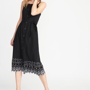 Plus Size Old Navy Black Midi Dress